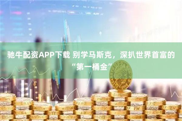 驰牛配资APP下载 别学马斯克,深扒世界首富的“第一桶金”